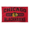 thumbnail image 1 of WinCraft Chicago Blackhawks 3' x 5' Single-Sided Franchise Establishment Deluxe Flag, 1 of 1