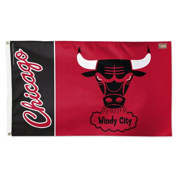 WinCraft Chicago Bulls 3' x 5' Single-Sided Heritage Deluxe Flag