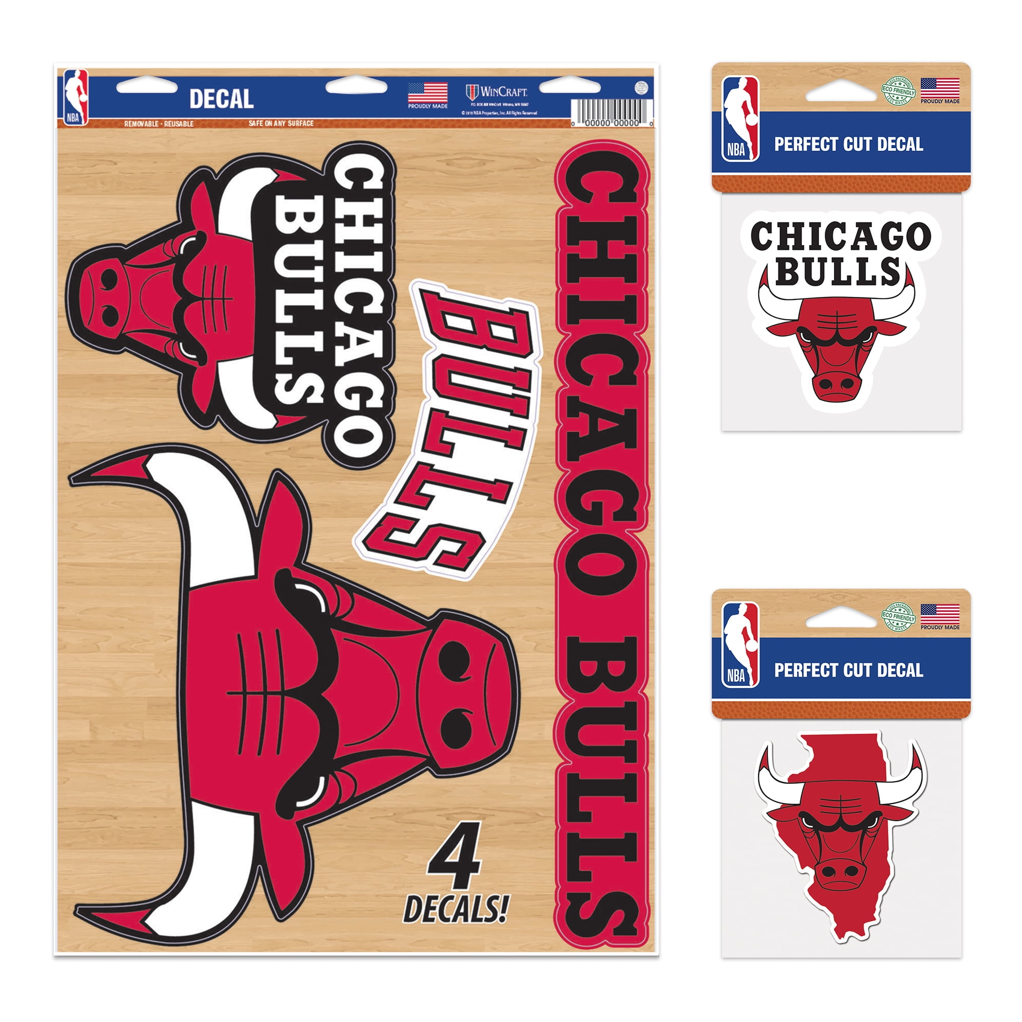 CHICAGO BULLS ステッカー Chicago Bulls Reflector Auto Decal [NEW] NBA Car Emblem