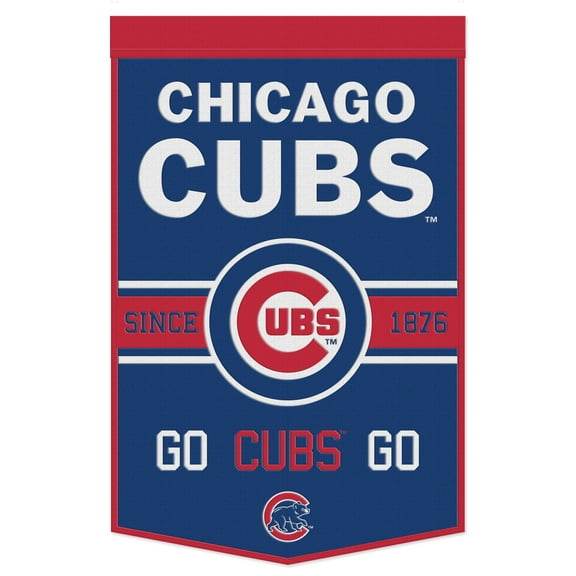 WinCraft Chicago Cubs 24" x 38" Primary Logo Banner