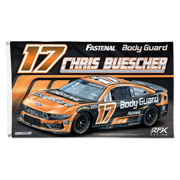 WinCraft  Chris Buescher 3' x 5' Single-Sided Deluxe Flag
