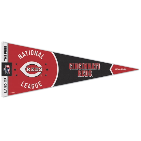 WinCraft Cincinnati Reds 12" x 30" America 250 Premium Pennant