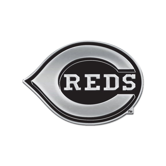 MLB Cincinnati Reds Team Metal Chrome Free Form Auto Emblem