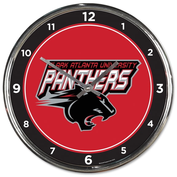 WinCraft Clark Atlanta University Panthers 12.75" Chrome Wall Clock