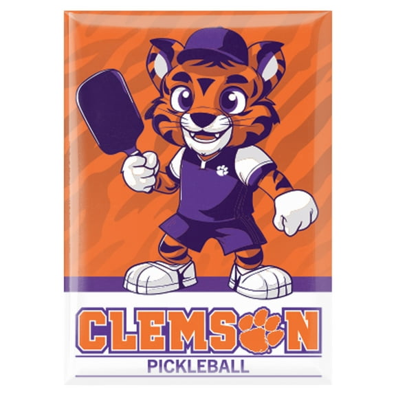 WinCraft Clemson Tigers 3.5" x 2.5" Pickleball Fridge Magnet