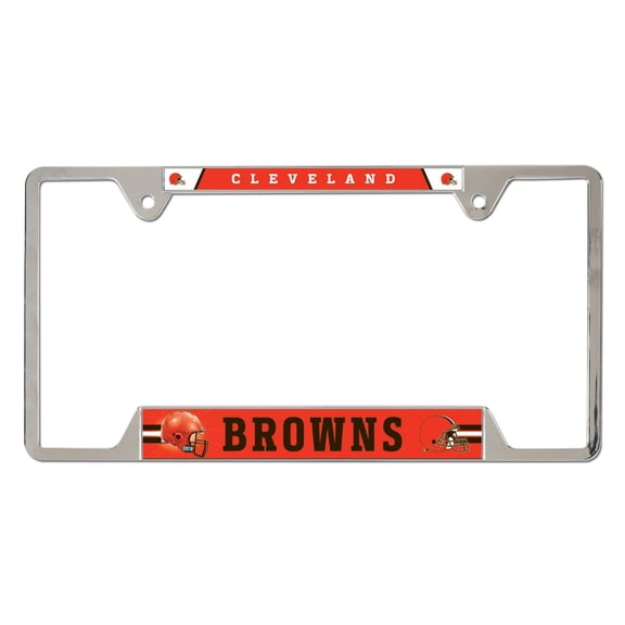 WinCraft  Cleveland Browns Chrome Plated Metal License Plate Frame