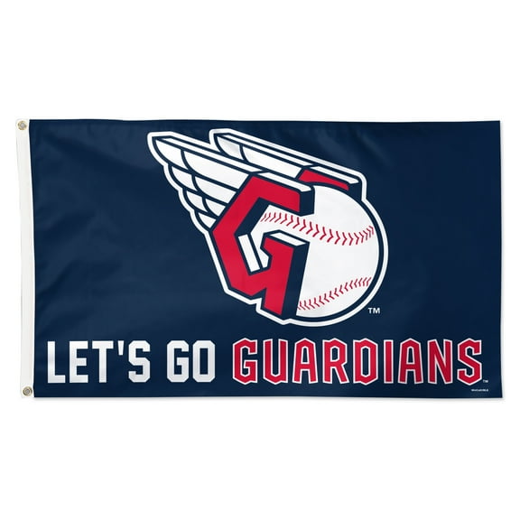 WinCraft Cleveland Guardians 3' x 5' Single-Sided Deluxe Team Slogan Flag