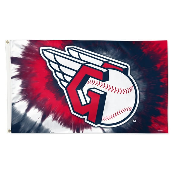 WinCraft Cleveland Guardians 3' x 5' Tie-Dye Deluxe Single-Sided Flag