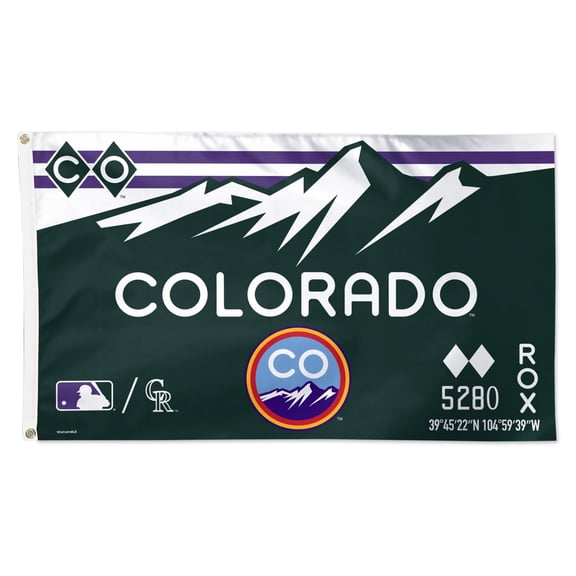 WinCraft Colorado Rockies 3' x 5' Single-Sided City Connect Deluxe Flag