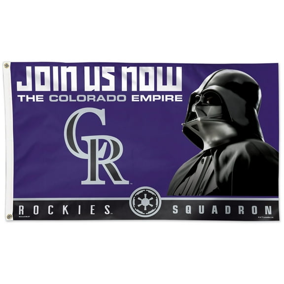 WinCraft Colorado Rockies 3' x 5' Star Wars One-Sided Flag