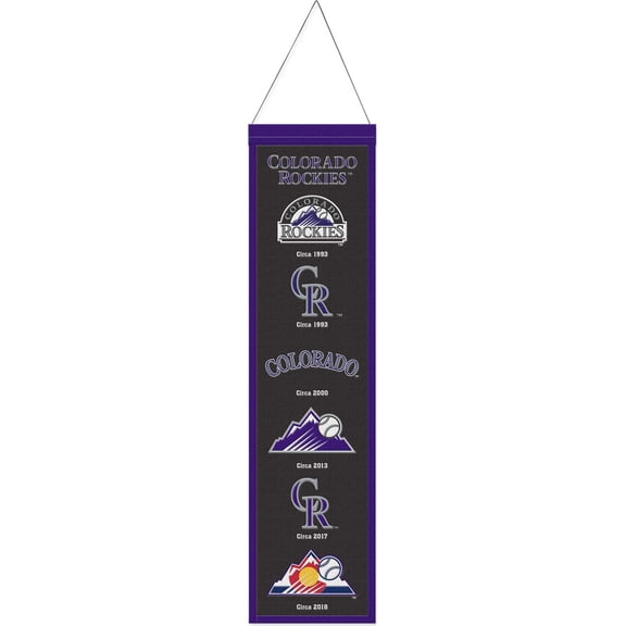WinCraft Colorado Rockies 8" x 32" Evolution Banner