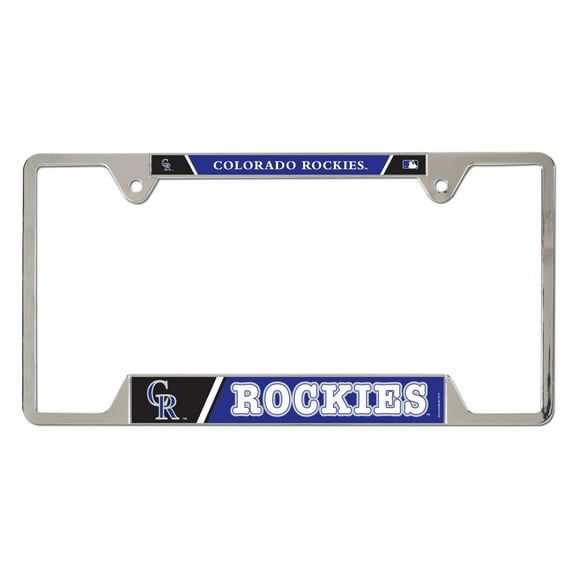 WinCraft Colorado Rockies Chrome Plated Metal License Plate Frame