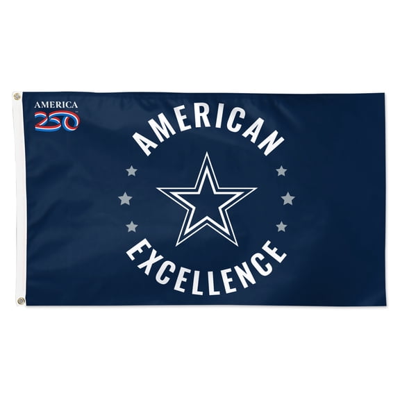 WinCraft Dallas Cowboys 3' x 5' One-Sided America 250 Deluxe Flag
