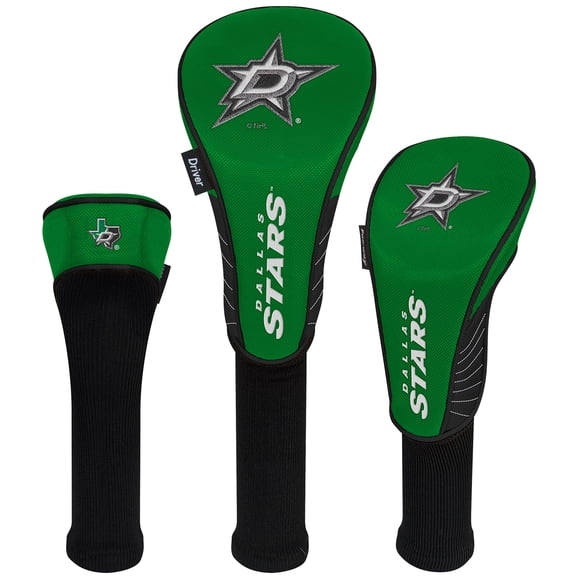 WinCraft Dallas Stars Three-Pack Golf Club Headcover Set