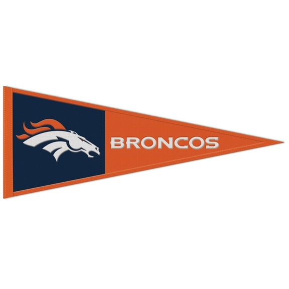 WinCraft Denver Broncos 13" x 32" Wool Primary Logo Pennant