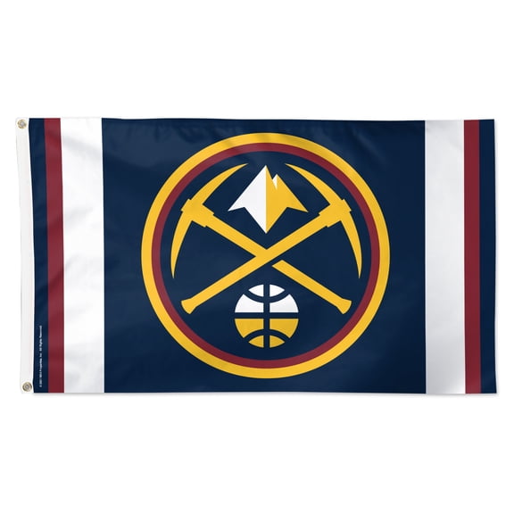 WinCraft Denver Nuggets 3' x 5' Vertical Stripe Deluxe Single-Sided Flag