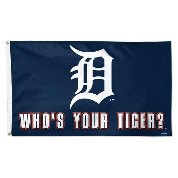 WinCraft Detroit Tigers 3' x 5' Single-Sided Deluxe Team Slogan Flag