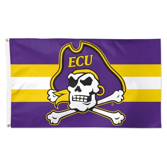 WinCraft ECU Pirates 3' x 5' Team Stripe Deluxe Single-Sided Flag