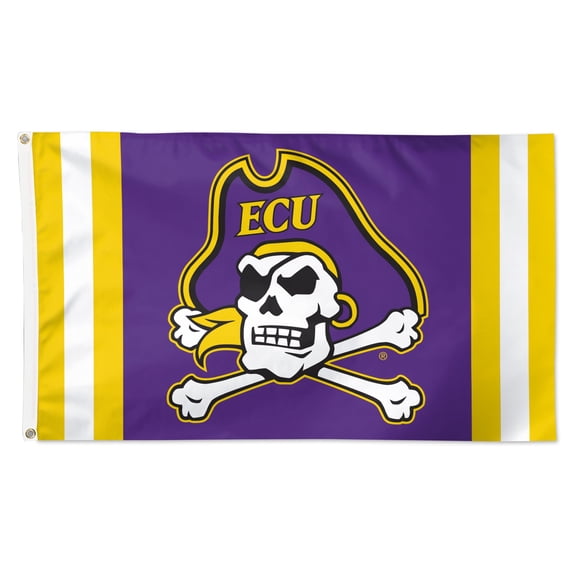 WinCraft ECU Pirates 3' x 5' Vertical Stripe Deluxe Single-Sided Flag