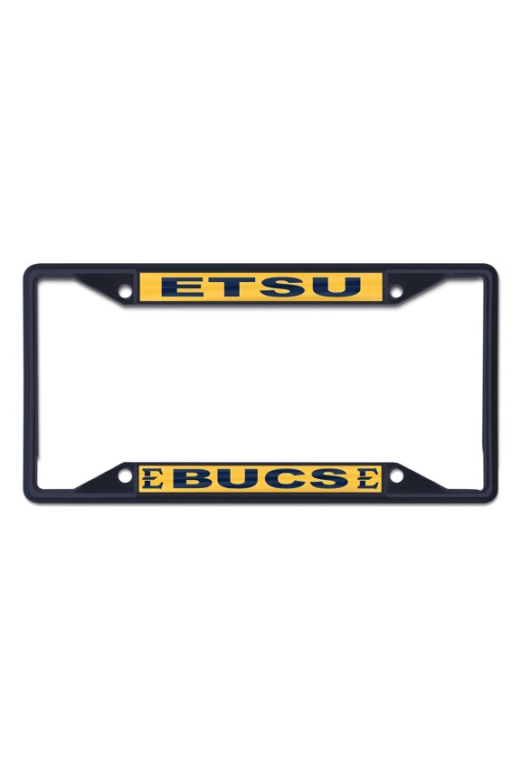 NCAA East Tennessee State Team Colored Small Over Small License Plate Frame