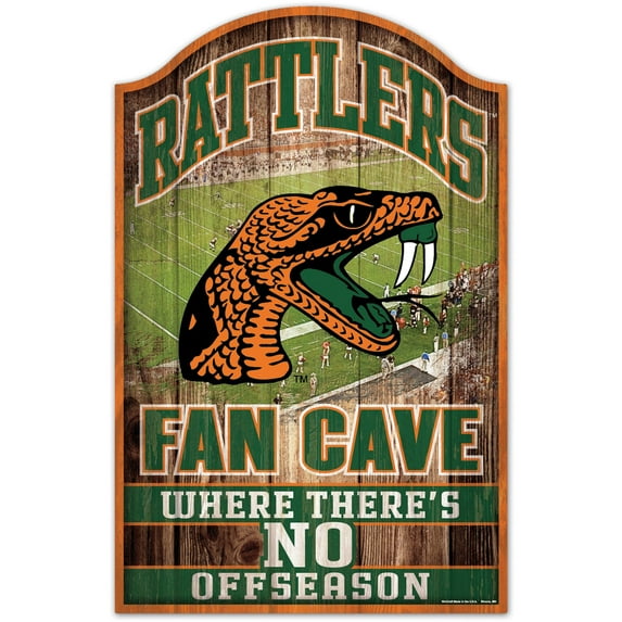 WinCraft Florida A&M Rattlers 11'' x 17'' Logo Wood Sign