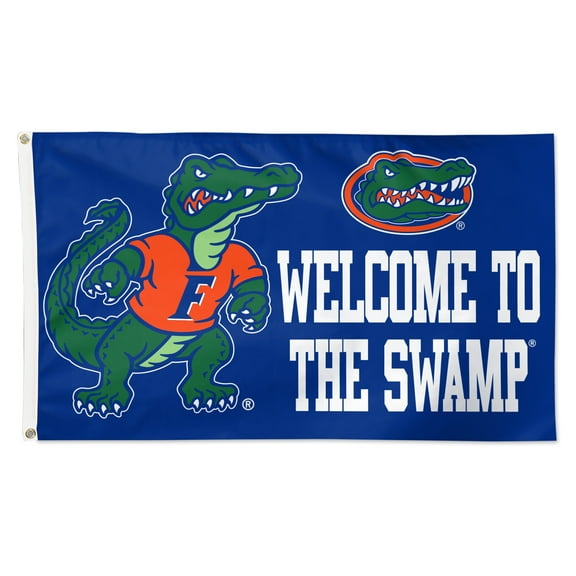 WinCraft Florida Gators 3' x 5' Single-Sided Deluxe Mascot Flag