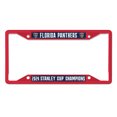 thumbnail image 1 of WinCraft Florida Panthers 2024 Stanley Cup Champions Laser Cut Metal License Plate Frame, 1 of 1