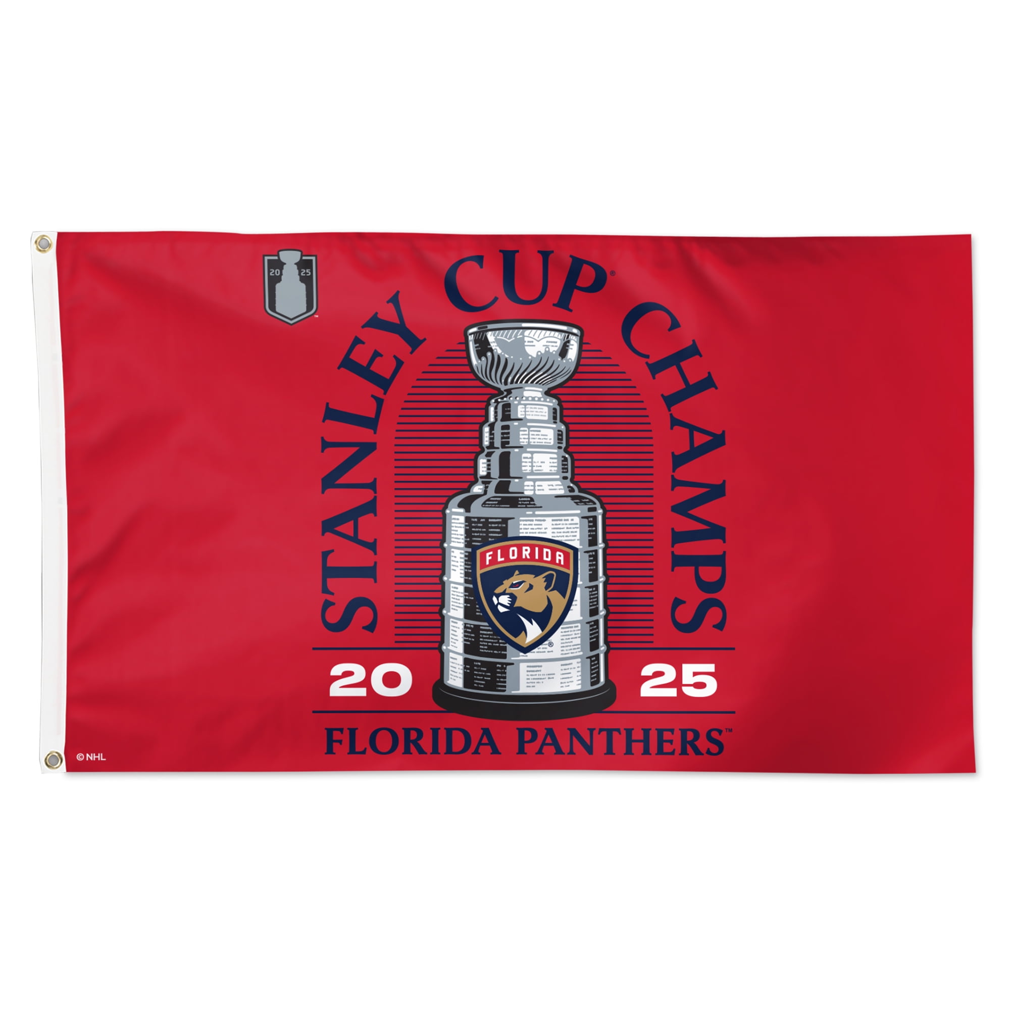 WinCraft Florida Panthers 2025 Stanley Cup Champions Locker Room 3' x 5' On-Ice Single-Sided Deluxe Flag