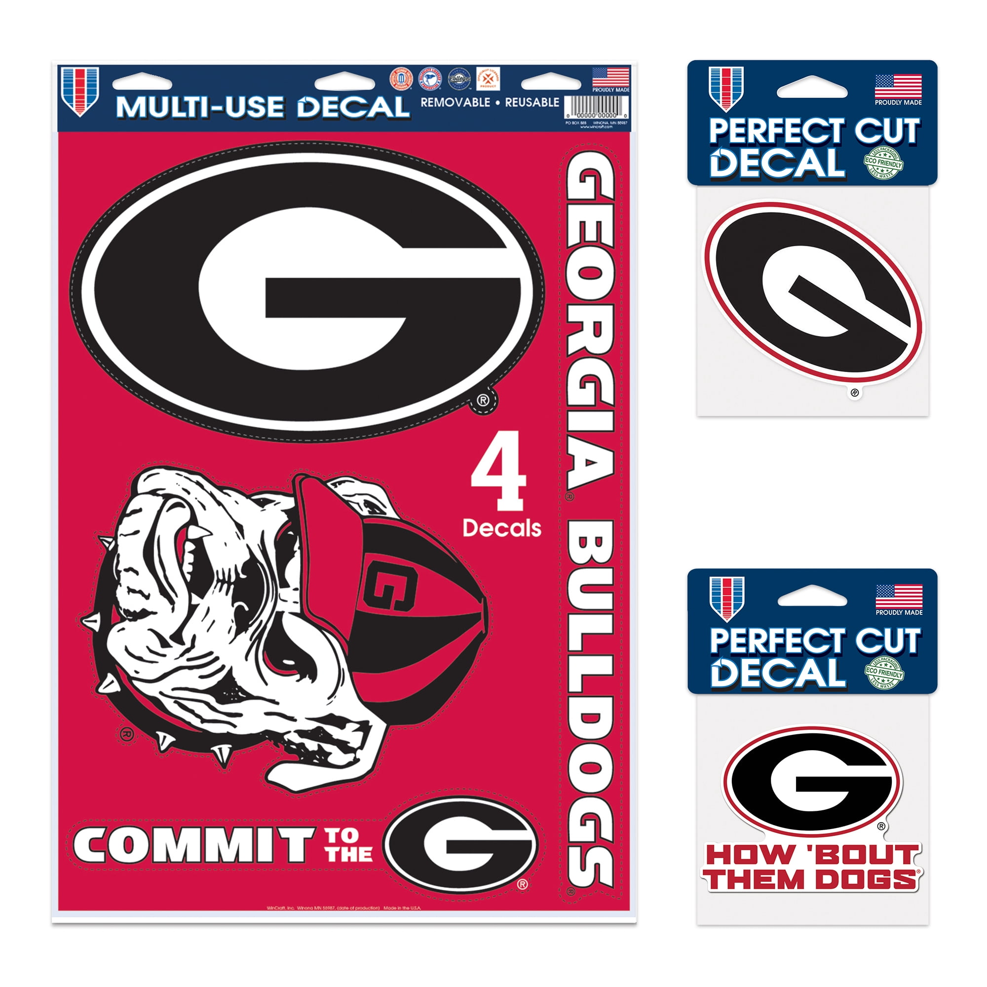 Wincraft NCAA Georgia Bulldoggs Dosenkühler – Offizieller Doppelseiten-Kühlhalter Für Getränkedosen (340 Ml, Neopren, US-made)