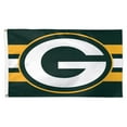 thumbnail image 1 of WinCraft Green Bay Packers 3' x 5' Horizontal Stripe 1-Sided Deluxe Flag, 1 of 1