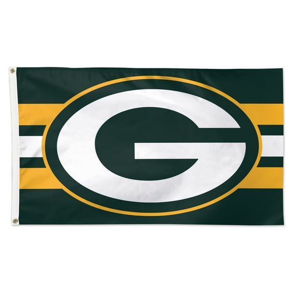 WinCraft Green Bay Packers 3' x 5' Horizontal Stripe 1-Sided Deluxe Flag