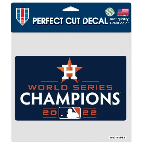 WinCraft Houston Astros 2022 World Series Champions 8" x 8" Perfect Cut Decal
