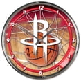 thumbnail image 1 of WinCraft Houston Rockets Chrome Wall Clock, 1 of 1