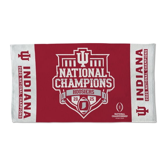 WinCraft Indiana Hoosiers College Football Playoff 2025 National Champions 22" x 42" Double-Sided Locker Room Towel