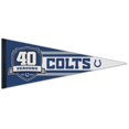 thumbnail image 1 of WinCraft Indianapolis Colts 40th Anniversary 12" x 30" Premium Pennant, 1 of 1