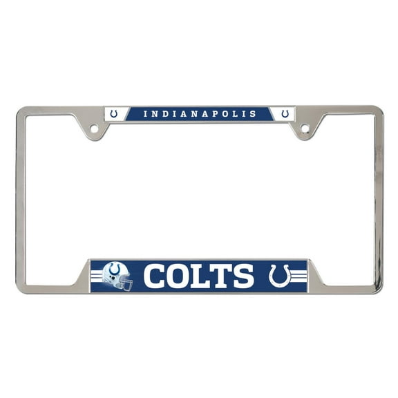 WinCraft  Indianapolis Colts Chrome Plated Metal License Plate Frame
