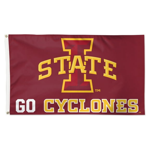 WinCraft Iowa State Cyclones 3' x 5' Single-Sided Deluxe Local Team Slogan Flag