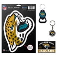 thumbnail image 1 of WinCraft Jacksonville Jaguars 4-Pack Key Rings and Magnets Set, 1 of 1