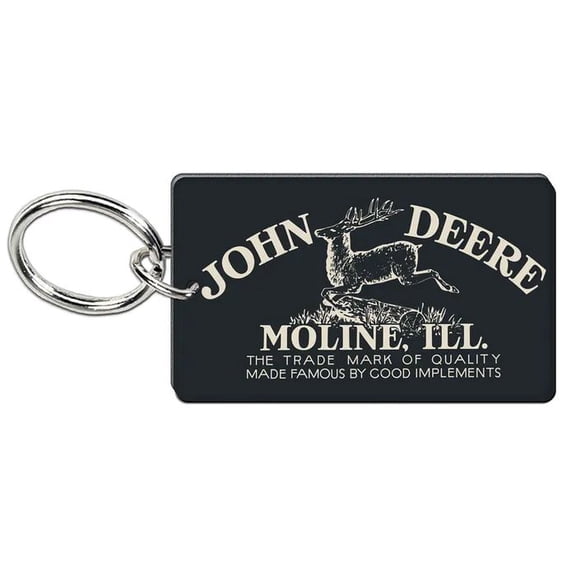 WinCraft John Deere Rectangle Key Ring Moline