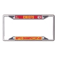 thumbnail image 1 of WinCraft Kansas City Chiefs 2024 AFC Champions Laser Cut Metal License Plate Frame, 1 of 1