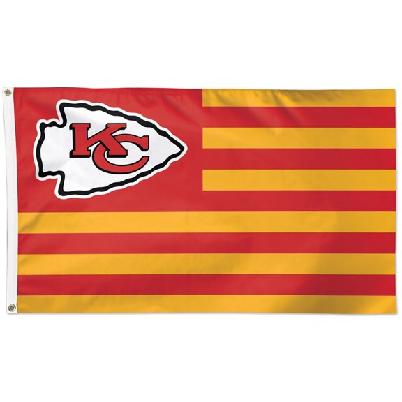WinCraft Kansas City Chiefs 3' x 5' Americana Stars & Stripes Deluxe Flag