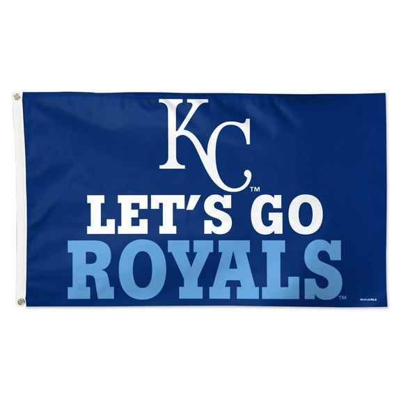 WinCraft Kansas City Royals 3' x 5' Single-Sided Deluxe Team Slogan Flag