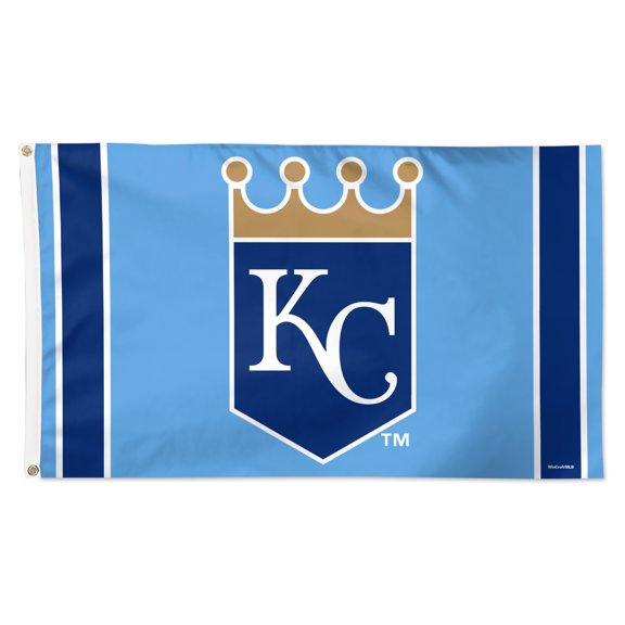 WinCraft Kansas City Royals 3' x 5' Vertical Stripe Deluxe Single-Sided Flag