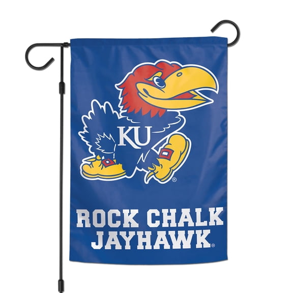 WinCraft Kansas Jayhawks 12" x 18" Double-Sided Garden Flag