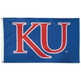thumbnail image 1 of WinCraft Kansas Jayhawks 3' x 5' Logo One-Sided Flag, 1 of 1