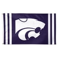 thumbnail image 1 of WinCraft Kansas State Wildcats 3' x 5' Vertical Stripe Deluxe Single-Sided Flag, 1 of 1