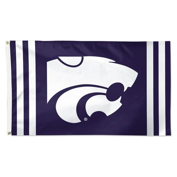 WinCraft Kansas State Wildcats 3' x 5' Vertical Stripe Deluxe Single-Sided Flag