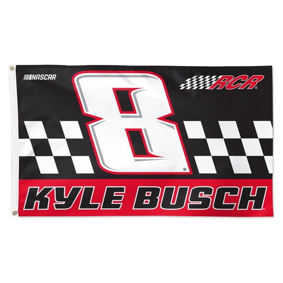 WinCraft Kyle Busch 3' x 5' Single-Sided Deluxe Flag