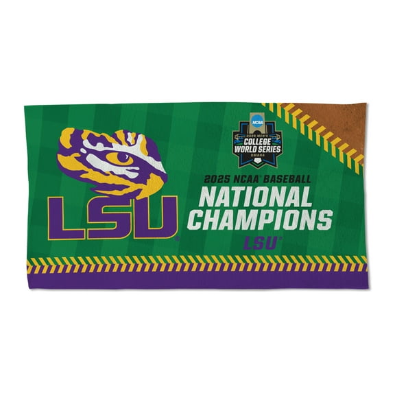WinCraft LSU Tigers 2025 NCAA Baseball Men's College World Series Champions Locker Room 22" x 42" On-Field Celebration