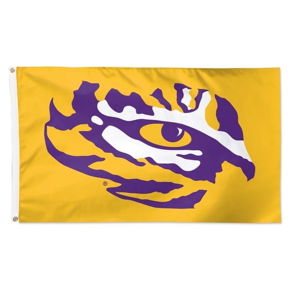 WinCraft LSU Tigers 3' x 5' Single-Sided Deluxe Secondary Team Logo Flag